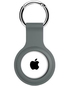 Xccess Keychain Apple AirTag Hülle Flexibles Silikon Schlüsselanhänger - Ash