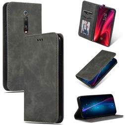 Mobigear Retro Slim Xiaomi Mi 9T Pro Hülle Klapphülle - Grau