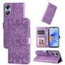 Mobigear Sunflower OPPO A17 Hülle Klapphülle Geldbörse - Lila