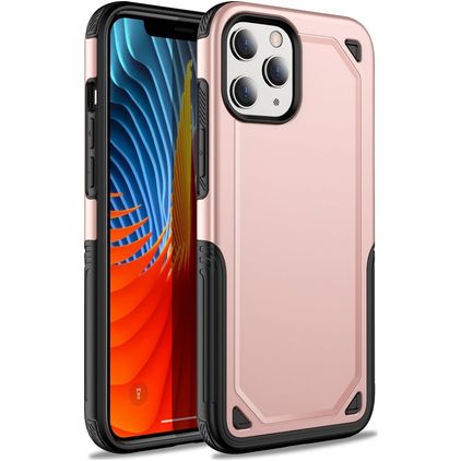 Mobigear Slim Armor iPhone 12 Pro Max Hülle Hardcase Backcover Stoßfest - Roségold