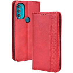 Mobigear Sensation Motorola Moto G71 5G Hülle Klapphülle Geldbörse - Rot