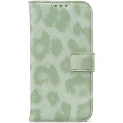 My Style Flex Wallet iPhone 15 Hülle Klapphülle Geldbörse - Green Leopard