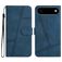 Mobigear Stitch iPhone Air Hülle Klapphülle Geldbörse - Blau
