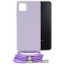 Mobilize Lanyard Gelly Samsung Galaxy A22 5G Flexibles TPU Handykette - Pastel Purple