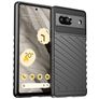 Mobigear Groove Google Pixel 7a Hülle Flexibles TPU Backcover - Schwarz