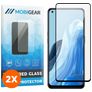 Mobigear Premium OPPO Reno 8 Lite Panzerglas Gehärtetes Glas Displayschutz - Hüllenfreundlich - Schwarz (2er Pack)