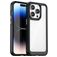 Mobigear Crystal iPhone 15 Pro Max Hülle Hardcase Backcover - Transparent / Schwarz