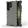 Mobigear Honeycomb Samsung Galaxy S24 Ultra Hülle Hardcase Backcover Stoßfest - Schwarz