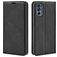 Mobigear Retro Slim Motorola Moto G62 Hülle Klapphülle Geldbörse - Schwarz