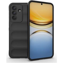 Mobigear Bumpy Samsung Galaxy A37 Hülle Flexibles TPU Backcover - Schwarz