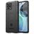 Mobigear Rugged Shield Motorola Moto G72 Hülle Flexibles TPU Backcover Stoßfest - Schwarz