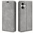Mobigear Retro Slim iPhone 17 Hülle Klapphülle Geldbörse - Grau