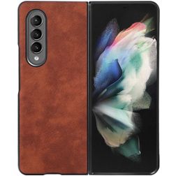 Mobigear Excellent Samsung Galaxy Z Fold 4 Hülle Hardcase Backcover - Braun