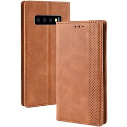 Mobigear Sensation Samsung Galaxy S10 Hülle Klapphülle Geldbörse - Cognac