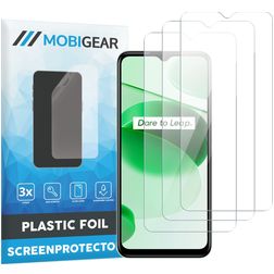 Mobigear Realme C35 Displayschutz Schutzfolie - Hüllenfreundlich (3er Pack)