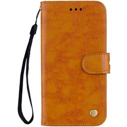 Mobigear Wallet Huawei P20 Lite (2018) Hülle Klapphülle Geldbörse - Cognac