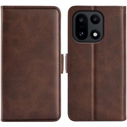 Mobigear Slim Magnet OnePlus 15 Hülle Klapphülle Geldbörse - Braun