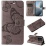 Mobigear Butterfly Xiaomi 14T Hülle Klapphülle Geldbörse - Grau