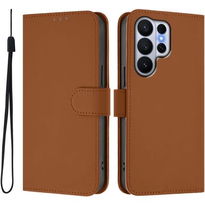Mobigear Urban Wallet Samsung Galaxy S26 Ultra Hülle Klapphülle Geldbörse - Braun