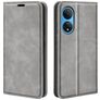 Mobigear Retro Slim HONOR X7 Hülle Klapphülle Geldbörse - Grau