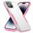 Mobigear Heavy Armor iPhone 14 Pro Hardcase Backcover Shockproof - Weiß / Pink