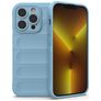 Mobigear Bumpy iPhone 14 Pro Hülle Flexibles TPU Backcover - Blau