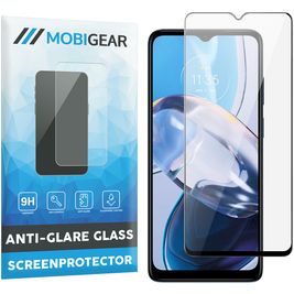 Mobigear Premium Motorola Moto E22 Panzerglas Gehärtetes Glas Displayschutz - Hüllenfreundlich - Schwarz