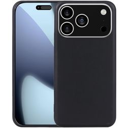 Mobigear Basics iPhone 17 Pro Max Hülle Flexibles TPU Backcover - Schwarz