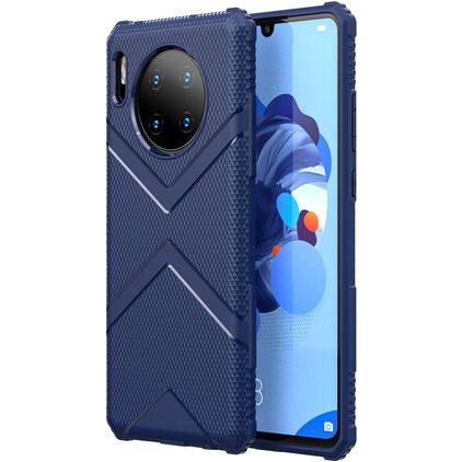 Mobigear Diamond Huawei Mate 30 Hülle Flexibles TPU Backcover - Blau