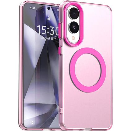 Mobigear Shockproof Samsung Galaxy S25 Edge MagSafe Hülle Hardcase Backcover - Rot