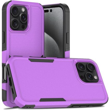 Mobigear Heavy Armor iPhone 16 Pro Max Hardcase Backcover Shockproof - Lila