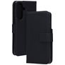 Mobiparts Wallet Samsung Galaxy A37 Hülle Echtes Leder Klapphülle Geldbörse - Schwarz