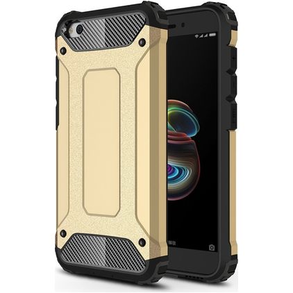 Mobigear Outdoor Xiaomi Redmi Go Hülle Hardcase Backcover Stoßfest - Gold