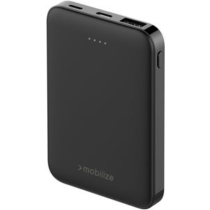 Mobilize Dual USB / USB-C Powerbank 5.000 mAh 10W - Schwarz