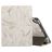 Mobigear Tri-Fold Marble iPad 5 (2017) Hülle Klapphülle + Stifthalter - Weiß