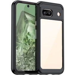 Mobigear Crystal Google Pixel 8a Hülle Hardcase Backcover - Schwarz