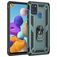 Mobigear Armor Ring Samsung Galaxy A21s Hülle Hardcase Backcover Stoßfest mit Ringhalter - Grün