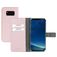 Mobiparts Saffiano Wallet Samsung Galaxy S8 Klapphülle Portemonnaie - Pink