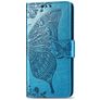 Mobigear Butterfly Samsung Galaxy A30s Hülle Klapphülle Geldbörse - Blau
