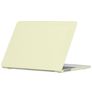 Mobigear Cream Matte MacBook Air 13 Zoll (2022-2026) Hardcase Hülle MacBook Case - Gelb - Model A2681 / A3113 / A3240 / A3449