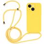 Mobigear Lanyard iPhone 15 Silikon Handykette - Gelb