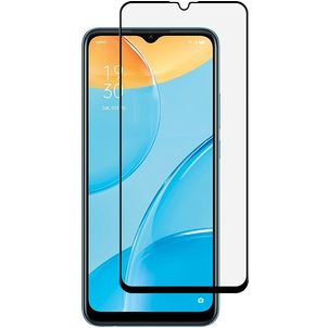 Mobigear Premium OPPO A15 Panzerglas Gehärtetes Glas Displayschutz - Hüllenfreundlich - Schwarz