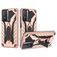 Mobigear Armor Stand Vivo Y76 Hülle Hardcase Backcover Stoßfest mit Ständer - Roségold