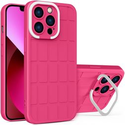 Mobigear Cube iPhone 14 Plus Hülle Hardcase Backcover mit Ständer - Magenta