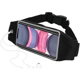 Mobiparts Comfort Fit Belt Handyhalterung Joggen iPhone 11 Sporthülle Neopren Gürtel - Schwarz