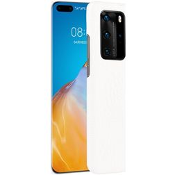 Mobigear Croco Huawei P40 Pro Hülle Hardcase Backcover - Weiß