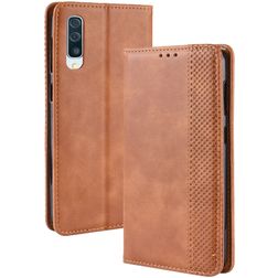 Mobigear Sensation Samsung Galaxy A50 Hülle Klapphülle Geldbörse - Cognac