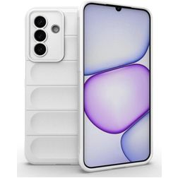 Mobigear Bumpy Samsung Galaxy A27 Hülle Flexibles TPU Backcover - Weiß