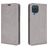 Mobigear Retro Slim Samsung Galaxy A12 Hülle Klapphülle Geldbörse - Grau