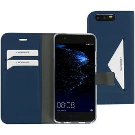 Mobiparts Classic Wallet Huawei P10 Hülle Klapphülle Geldbörse - Blau